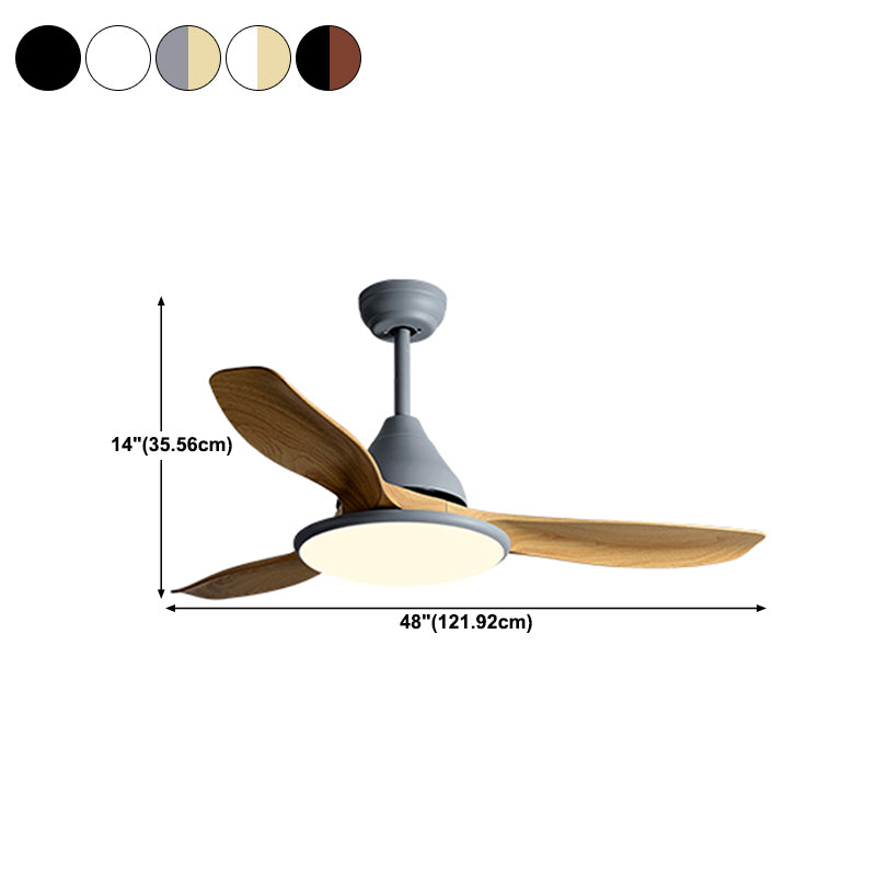 Unique Shape Metal Ceiling Fan Light Kids Style 1-Light Ceiling Fan Lamp for Living Room