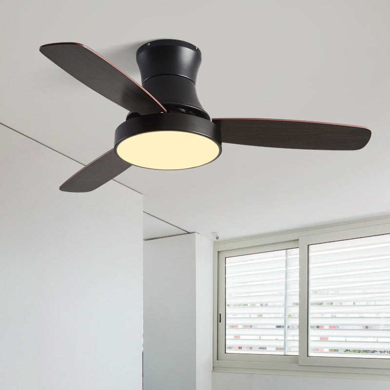 Geometry Ceiling Fan Light Kids Style Metal 1-Light Ceiling Fan Lamp for Living Room