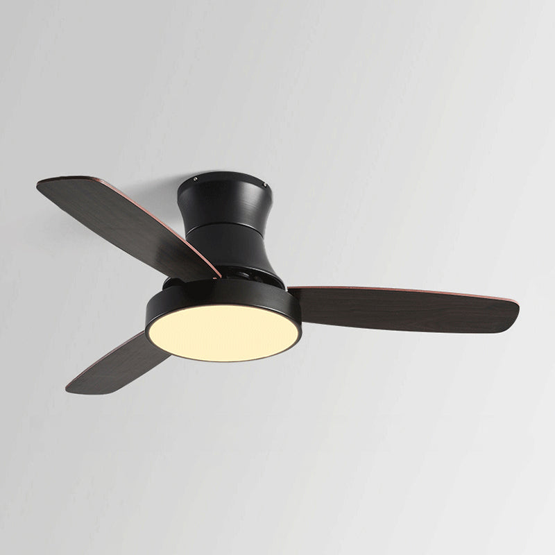 Geometry Ceiling Fan Light Kids Style Metal 1-Light Ceiling Fan Lamp for Living Room