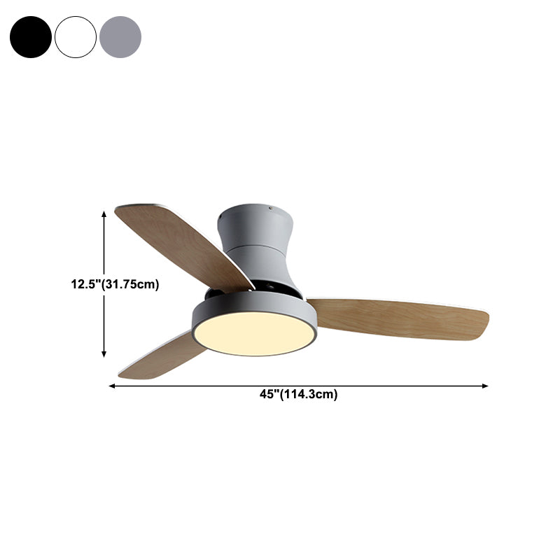 Geometry Ceiling Fan Light Kids Style Metal 1-Light Ceiling Fan Lamp for Living Room