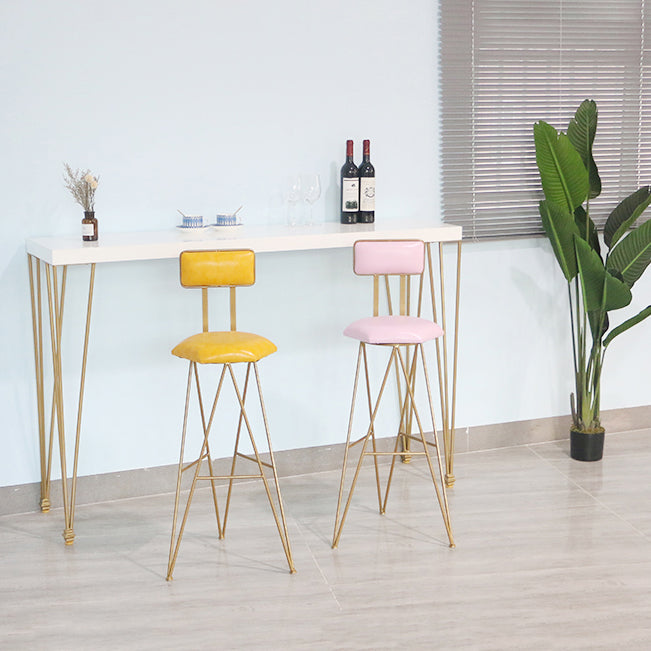 1/3/5 Piece Solid Wood Bar Table Set Matte Finish Home Bar Stool and Table Set