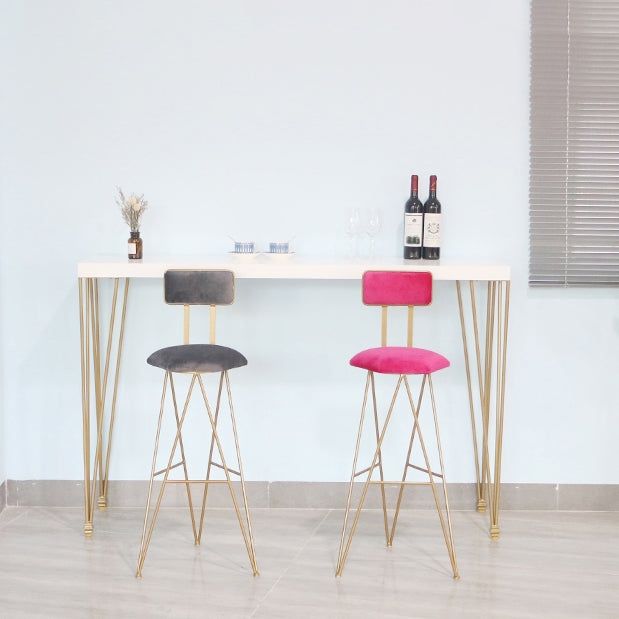 1/3/5 Piece Solid Wood Bar Table Set Matte Finish Home Bar Stool and Table Set