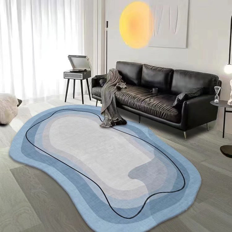 Novelty Ombre Print Rug Simple Polyester Indoor Carpet Pet Friendly Carpet for Living Room