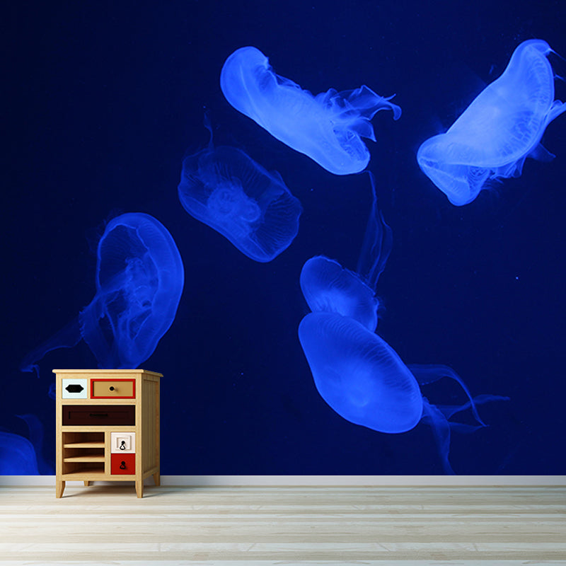 Tropical Stain Resistant Wall Mural Bathroom Murals Jellyfish Photography Wall Mural