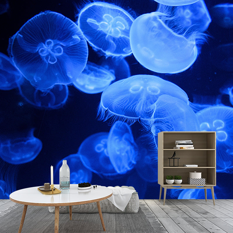 Tropical Stain Resistant Wall Mural Bathroom Murals Jellyfish Photography Wall Mural