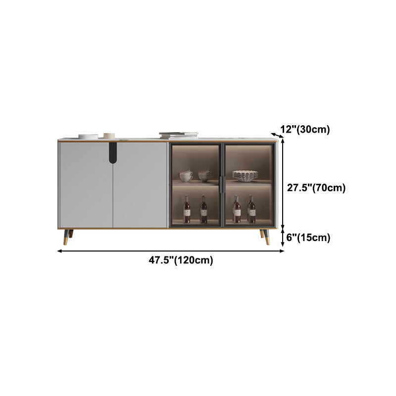 33.46"H Sideboard Glam Style Dining Server for Kitchen and Living Room