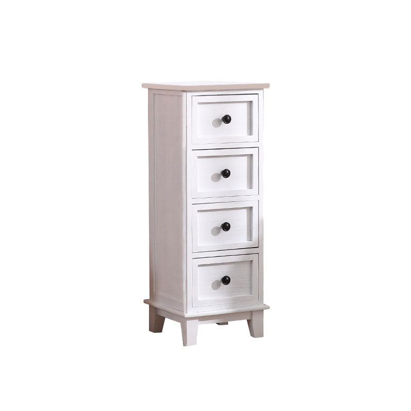 Retro Style Storage Chest Wooden Vertical Lingerie Chest for Bedroom