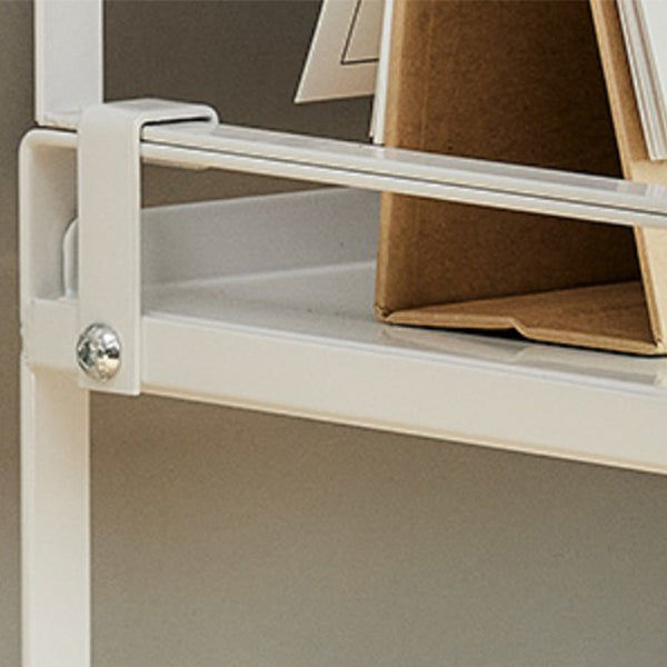 Modern Style Bookshelf Metal Open Back Bookcase for Home Office