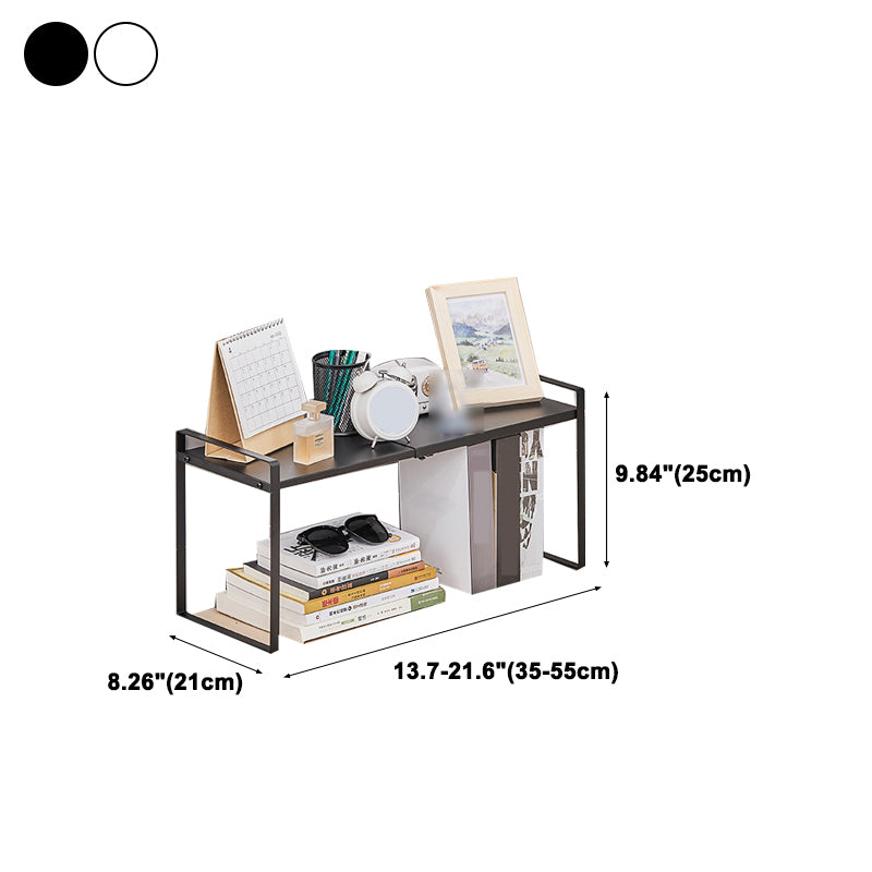 Modern Style Bookshelf Metal Open Back Bookcase for Home Office