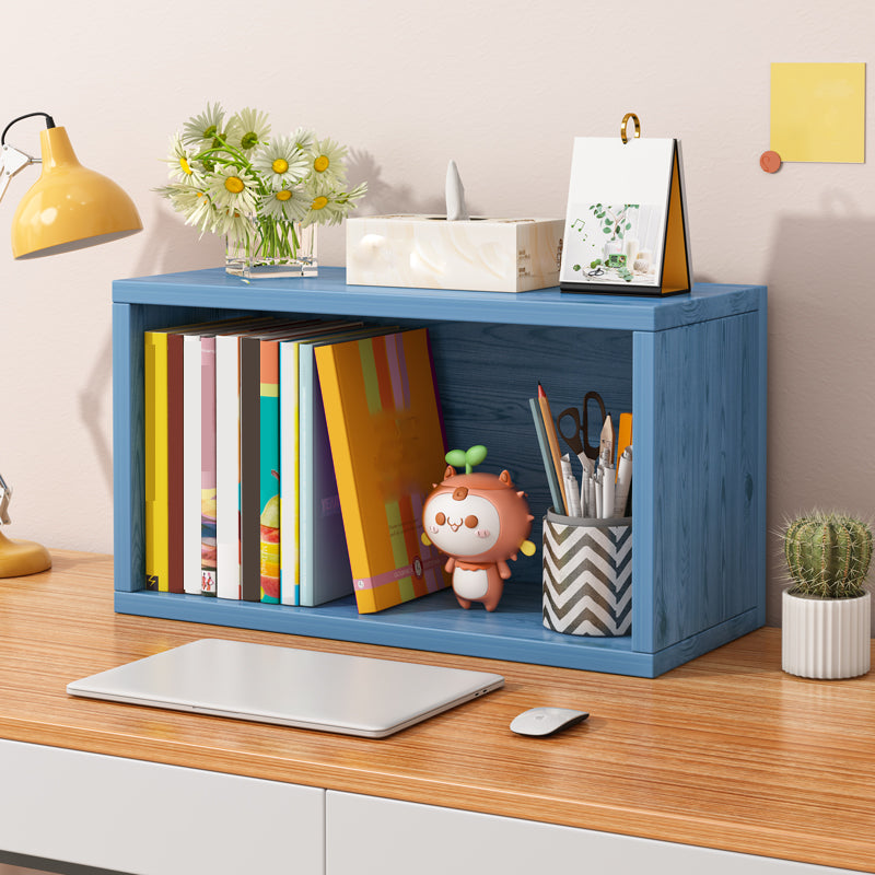 Contemporary Engineer Wood Bookshelf Closed Back Bookcase,17.7"L x 6.7"W x 11.8"H