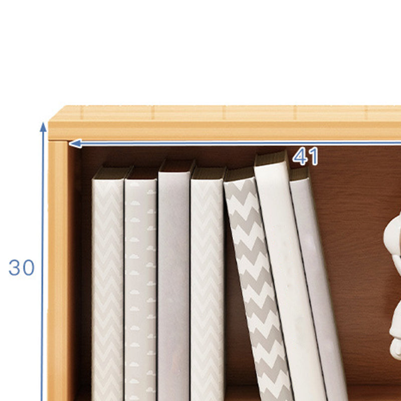 Contemporary Engineer Wood Bookshelf Closed Back Bookcase,17.7"L x 6.7"W x 11.8"H