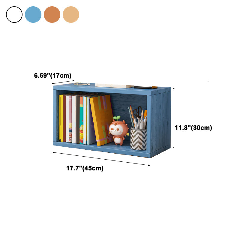 Contemporary Engineer Wood Bookshelf Closed Back Bookcase,17.7"L x 6.7"W x 11.8"H