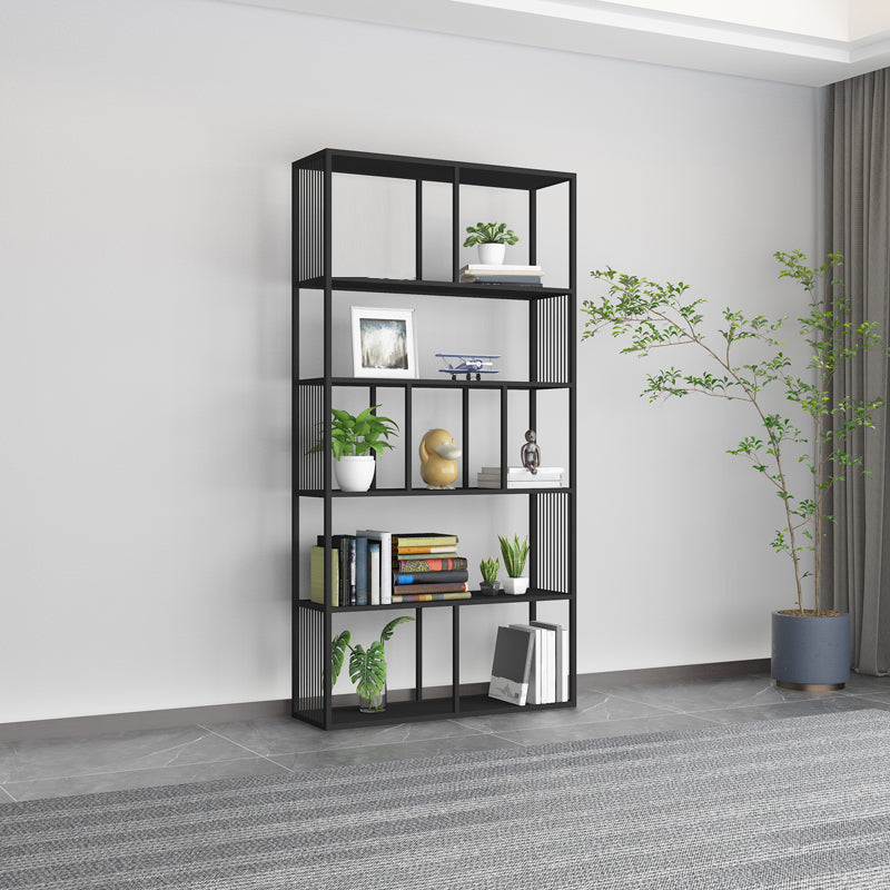 Scandinavian Rectangle Bookshelf Office Metal Etagere Bookcase