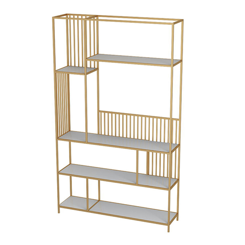 Nordic Metal Storage Bookshelf Rectangle Bookcase for Home Office