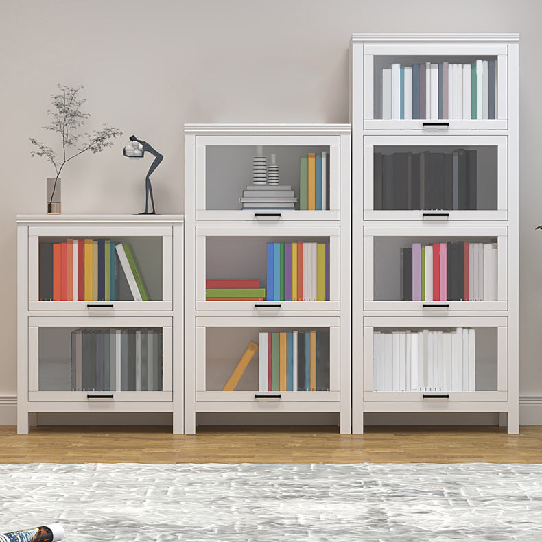 Modern Solid Wood Bookcase, Door Bookshelf for Any Room, 24" L X 12" W