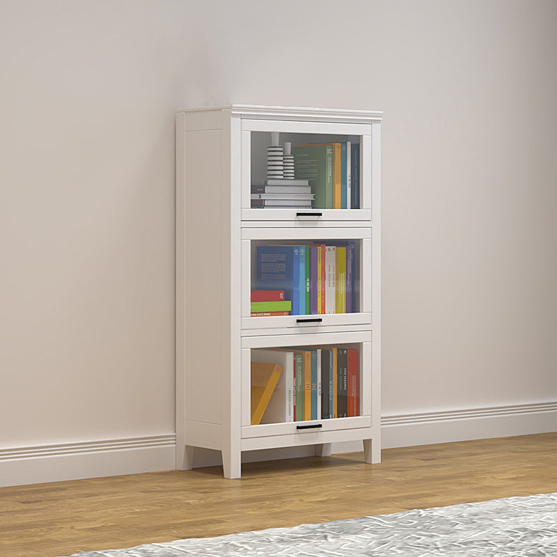 Modern Solid Wood Bookcase, Door Bookshelf for Any Room, 24" L X 12" W