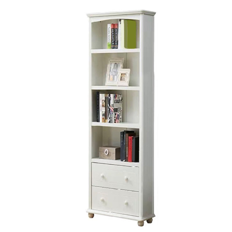 Scandinavian Wood Bookshelf Home Office Closed Back Bookcase
