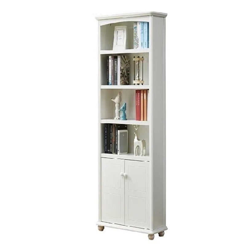 Scandinavian Wood Bookshelf Home Office Closed Back Bookcase