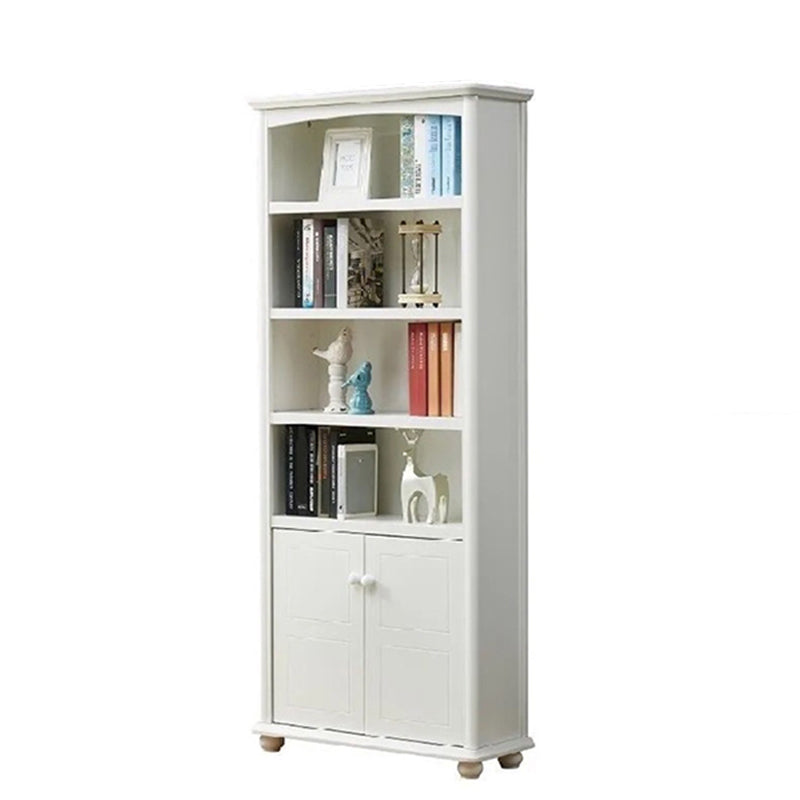 Scandinavian Wood Bookshelf Home Office Closed Back Bookcase