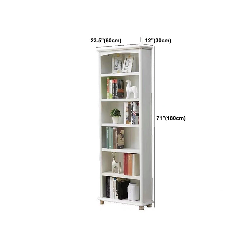 Scandinavian Wood Bookshelf Home Office Closed Back Bookcase