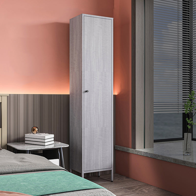 71"H Closed Metal Bookshelf Nordic Home Office Rectangular Bookcase