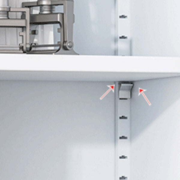 71"H Closed Metal Bookshelf Nordic Home Office Rectangular Bookcase