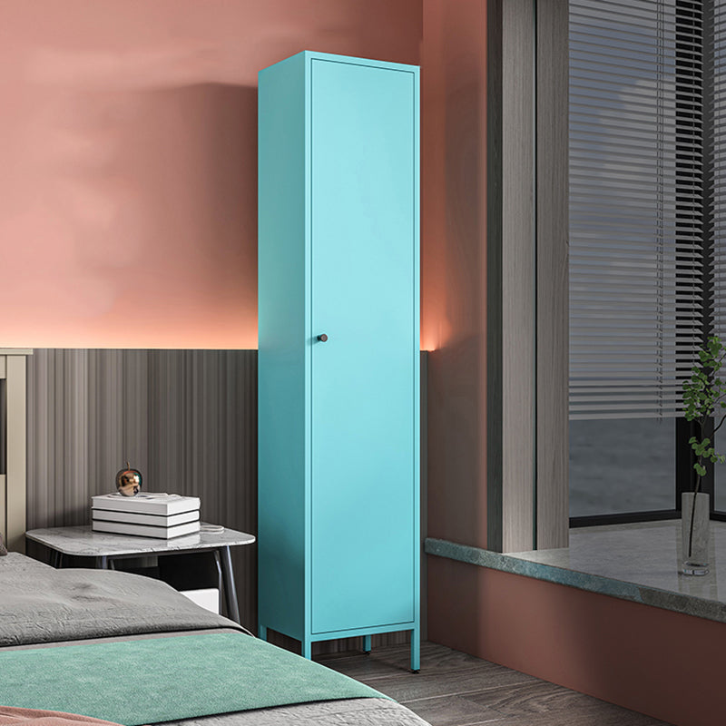 71"H Closed Metal Bookshelf Nordic Home Office Rectangular Bookcase