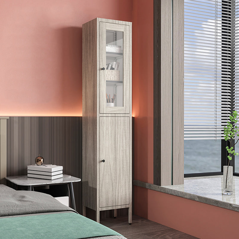 71"H Closed Metal Bookshelf Nordic Home Office Rectangular Bookcase