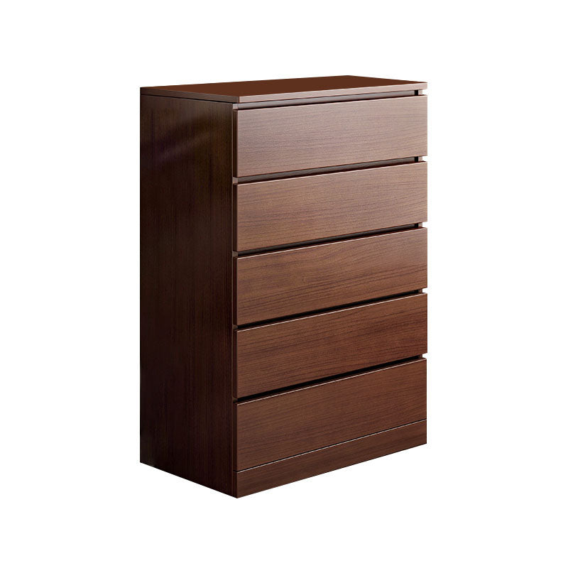 Modern Storage Chest Vertical Wooden Bedroom Storage Chest Dresser with Drawers