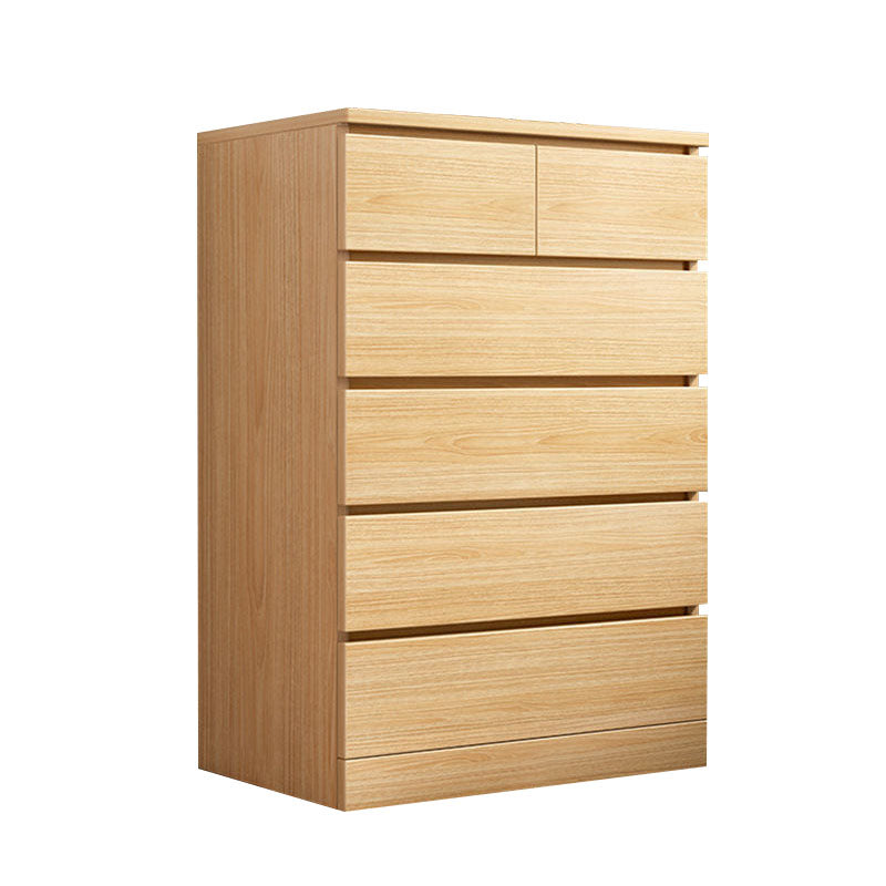 Modern Storage Chest Vertical Wooden Bedroom Storage Chest Dresser with Drawers