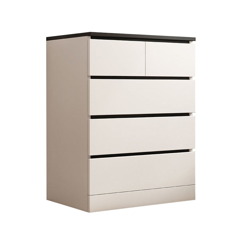 Modern Storage Chest Vertical Wooden Bedroom Storage Chest Dresser with Drawers
