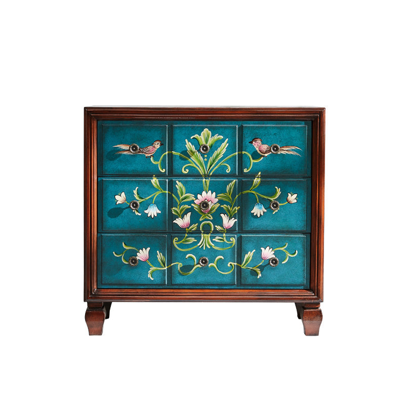 American Retro Storage Chest Solid Wood Storage Chest Dresser for Bedroom