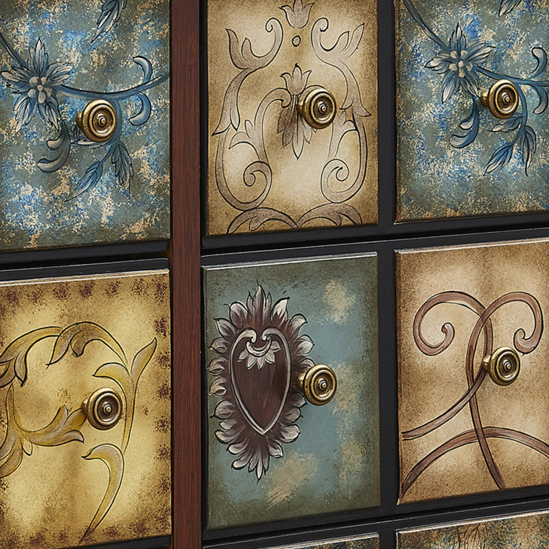 American Retro Storage Chest Solid Wood Storage Chest Dresser for Bedroom