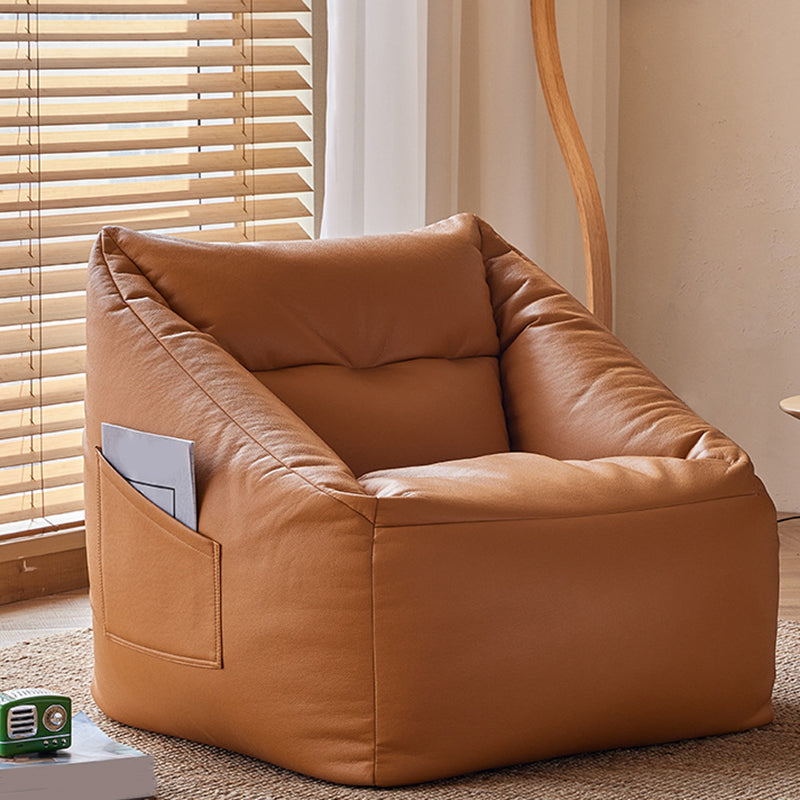 31.49" W x 27.55" D x 27.55" H Bonded Leather Accent Room Chair with Tight Back