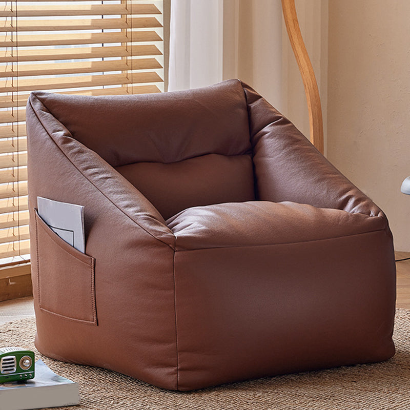 31.49" W x 27.55" D x 27.55" H Bonded Leather Accent Room Chair with Tight Back