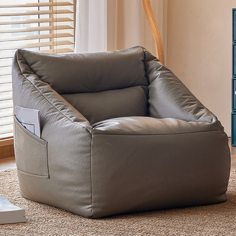 31.49" W x 27.55" D x 27.55" H Bonded Leather Accent Room Chair with Tight Back