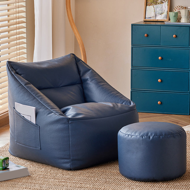 31.49" W x 27.55" D x 27.55" H Bonded Leather Accent Room Chair with Tight Back