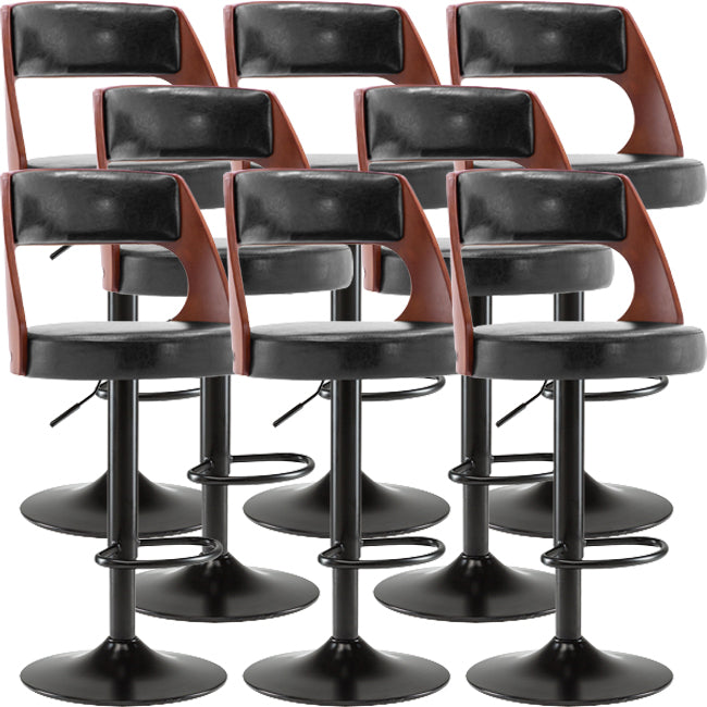 Industrial Style Liftable Bar-stool Metal Counter Bar Stool with Metal Legs for Kitchen