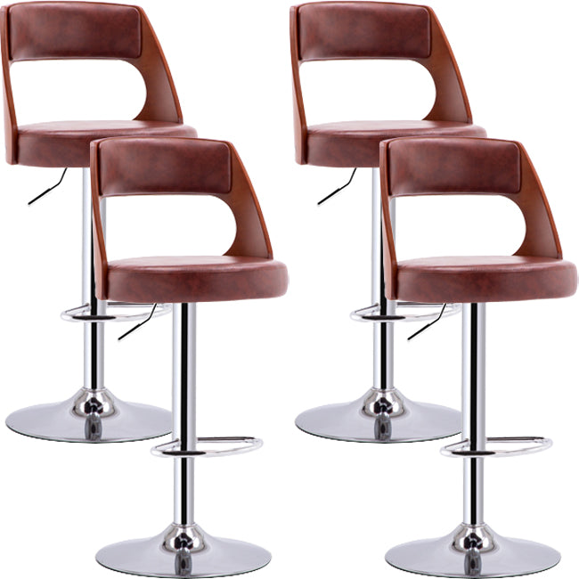 Industrial Style Liftable Bar-stool Metal Counter Bar Stool with Metal Legs for Kitchen