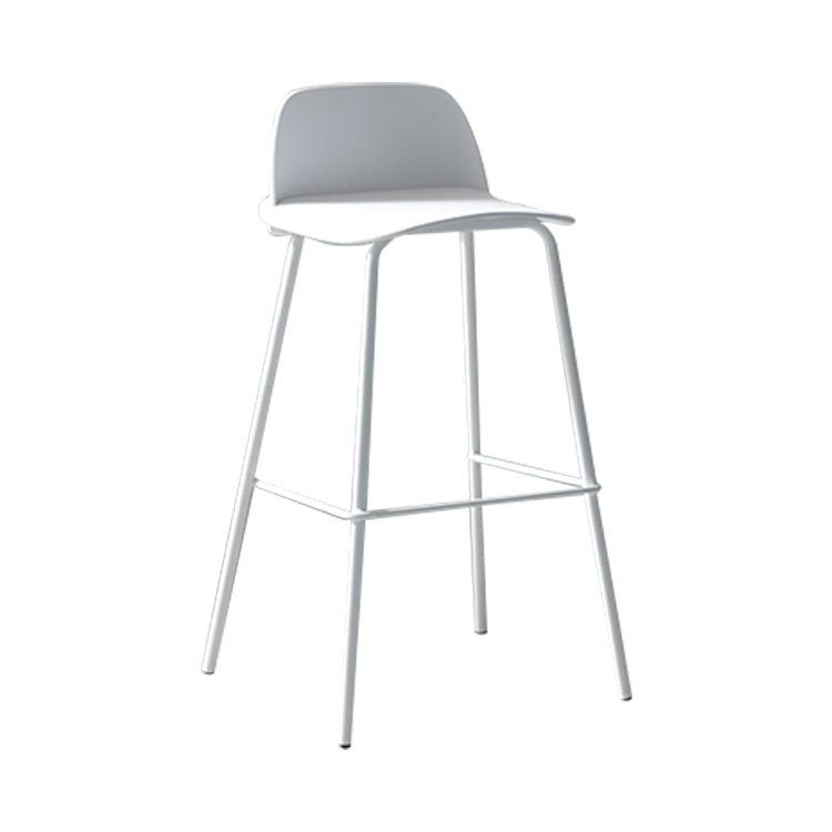Modern Style Bar-stool Plastic Counter Bar Stool with Metal Legs for Home