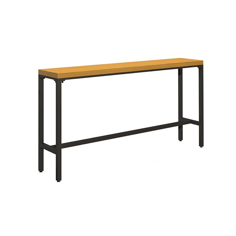 Modern 1/6/11 Pieces Bar Table Set Rectangle Pine Wood Counter Table with Backrest Stools