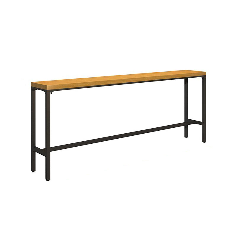 Modern 1/6/11 Pieces Bar Table Set Rectangle Pine Wood Counter Table with Backrest Stools