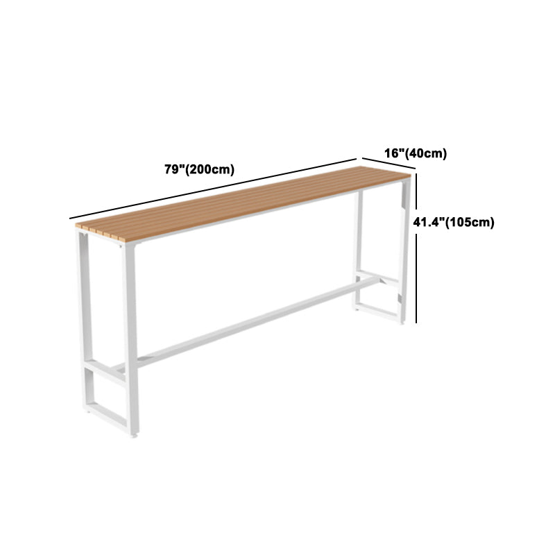 Modern Engineered Wood Pub Table Set 1/2/5 Pieces Rectangle Trestle Counter Set
