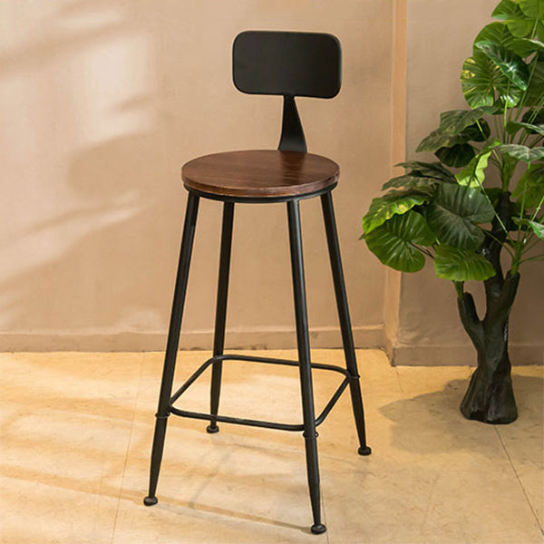 Modern Rectangle Solid Wood Bar Table Set 1/5/9 Pieces Counter Table with Black Stools