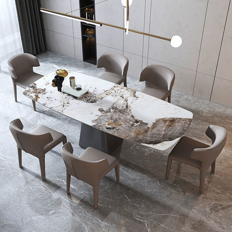 Modern Home Dining Room Table Set 1/4/5/7 Pieces Sintered Stone Dining Table Set