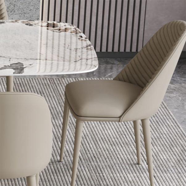 Modern Home Dining Room Table Set 1/4/5/7 Pieces Sintered Stone Dining Table Set