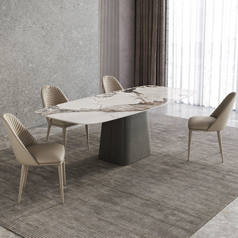 Modern Home Dining Room Table Set 1/4/5/7 Pieces Sintered Stone Dining Table Set