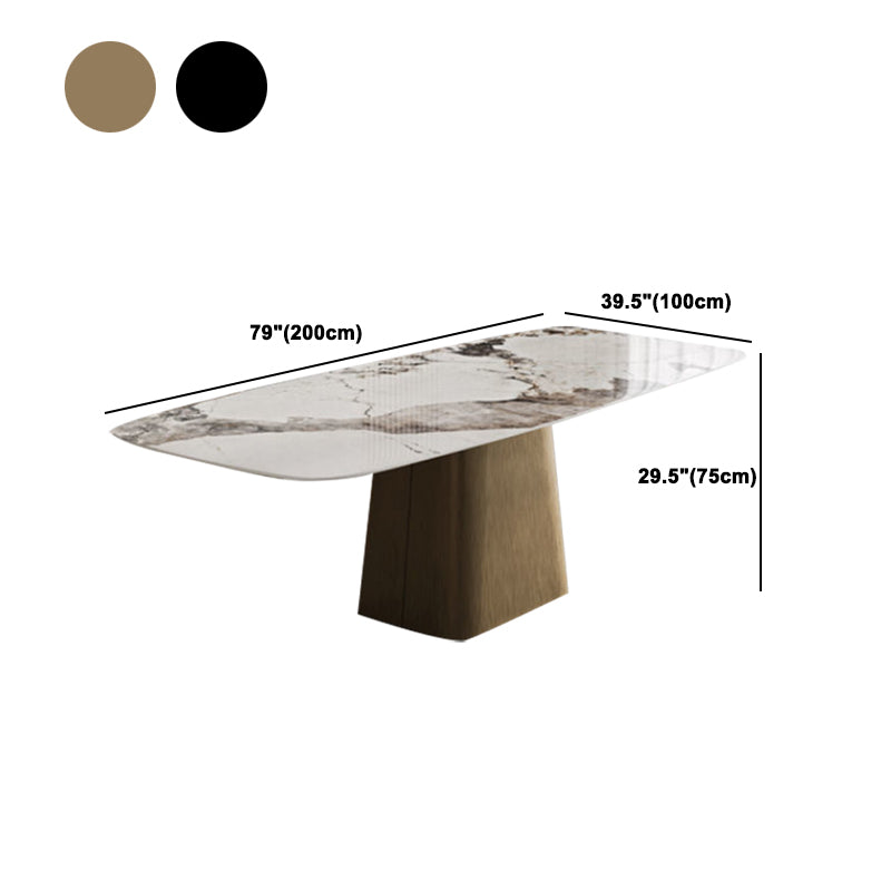 Modern Home Dining Room Table Set 1/4/5/7 Pieces Sintered Stone Dining Table Set