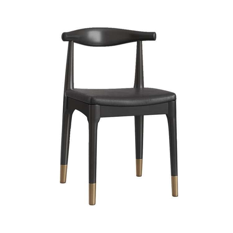 Rectangle Modern Dinette Set 1/4/5 Pieces Black Base Indoor Dining Table Set