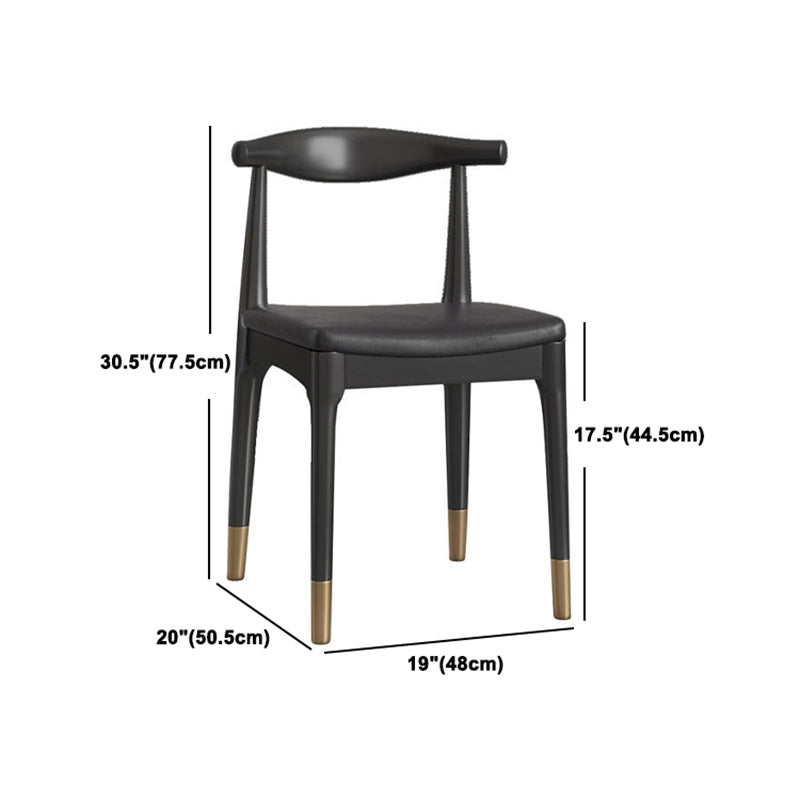 Rectangle Modern Dinette Set 1/4/5 Pieces Black Base Indoor Dining Table Set